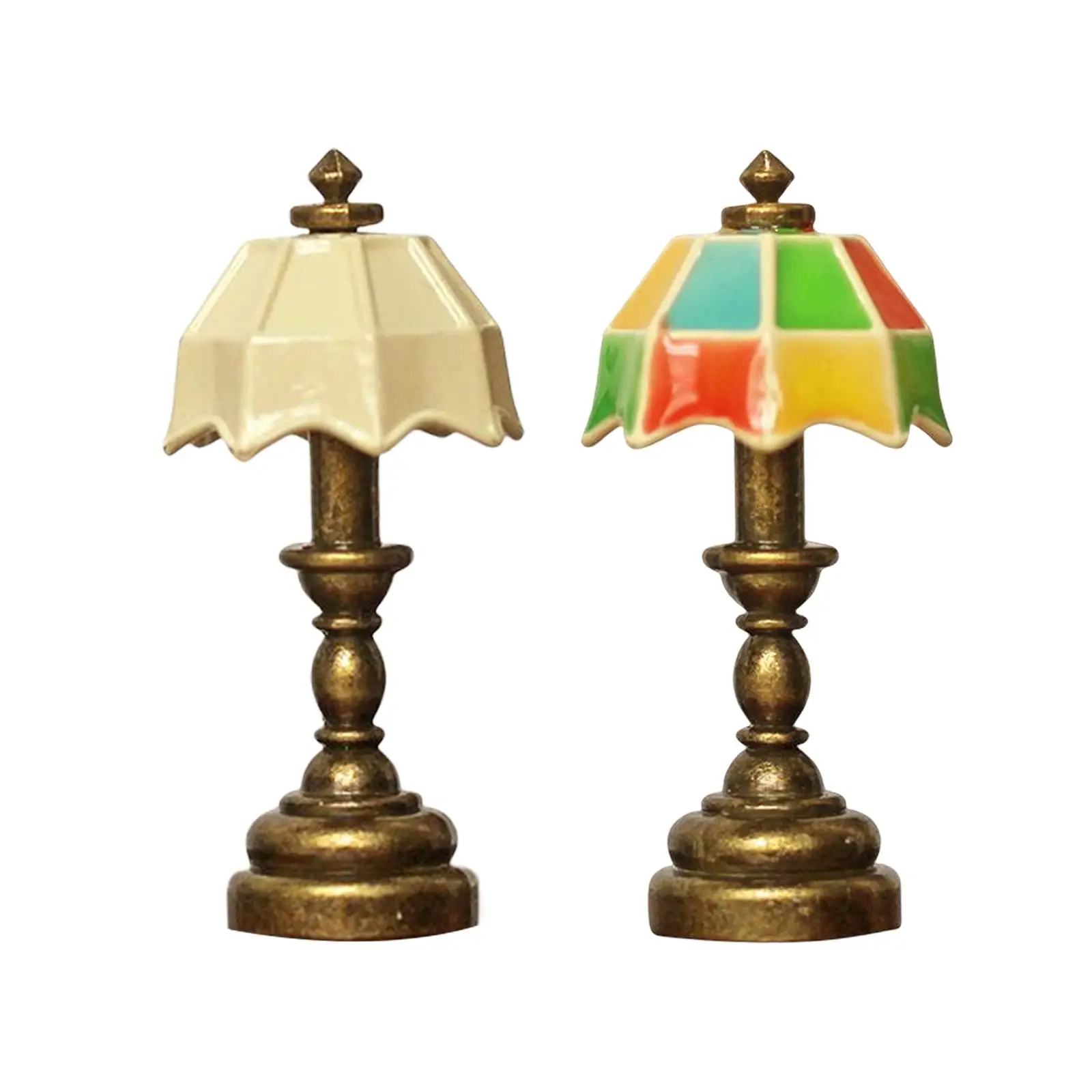 

1:12 Scale Dollhouse Table Lamp Dolls House Simulation Lamp for DIY Projects Decoration Living Room Accessories Ornament