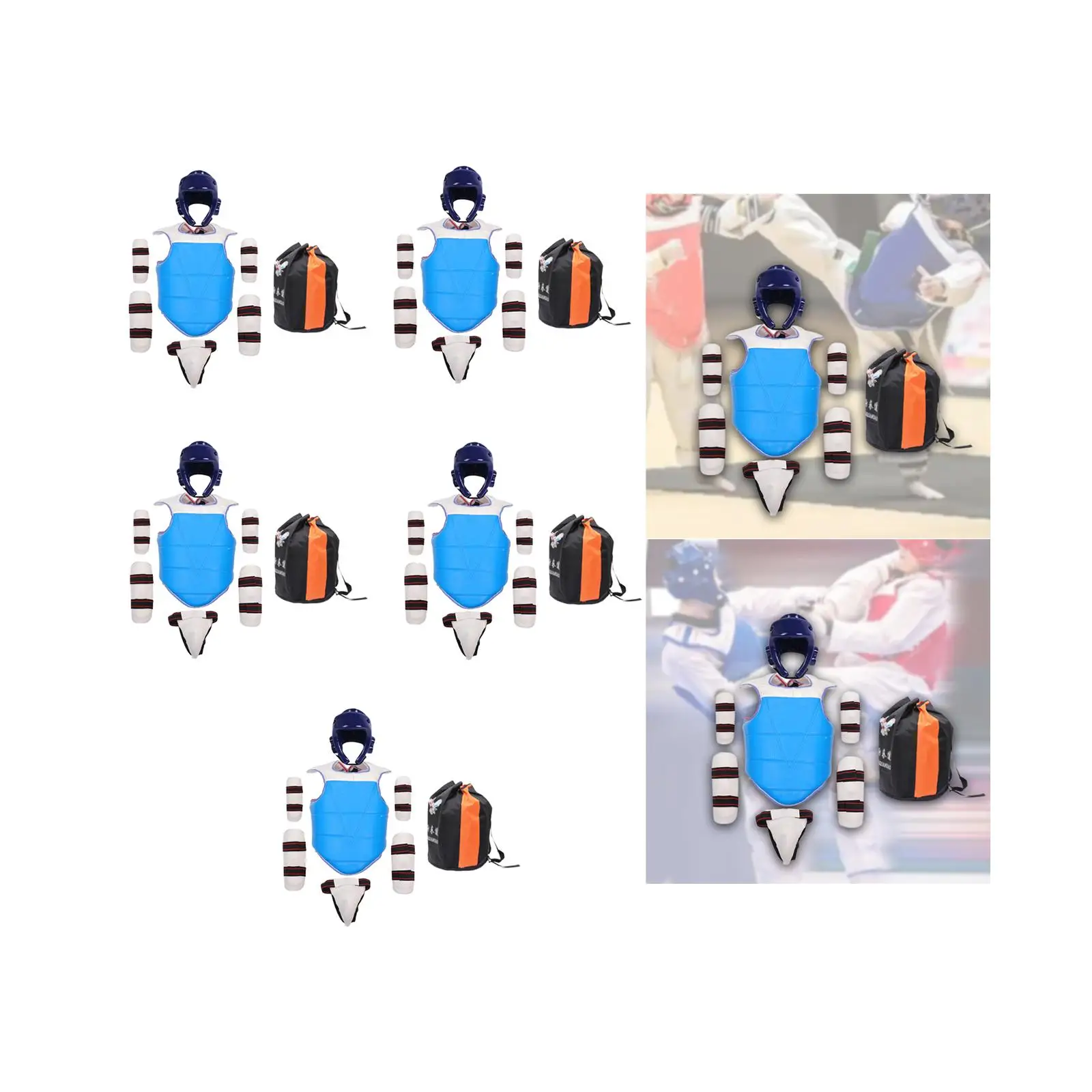 Набор защитных принадлежностей для тхэквондо мужчин протектор уха одежда карате