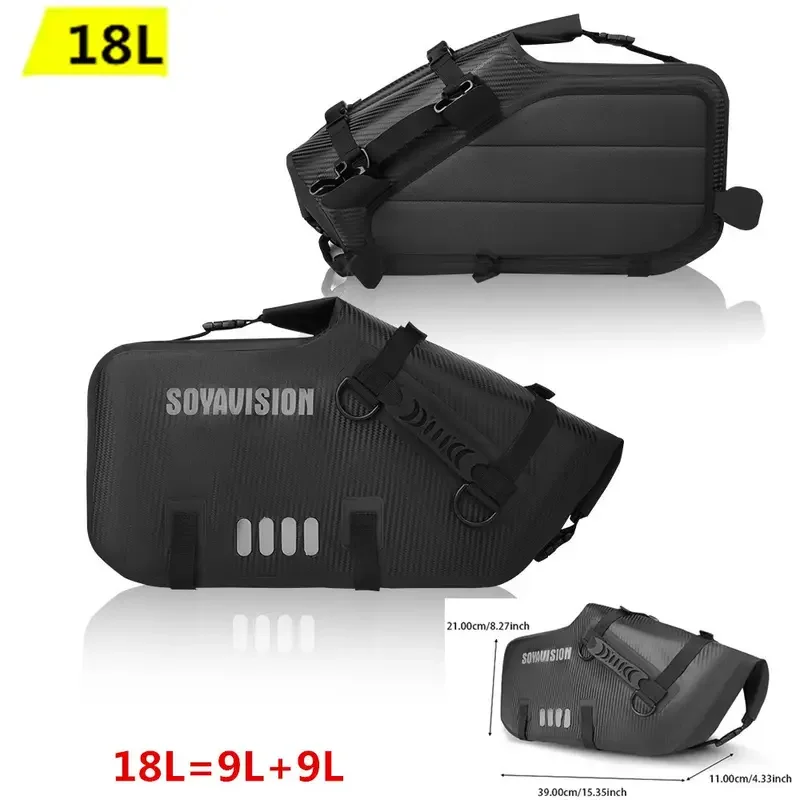 

Водонепроницаемые Мотоциклетные Сумки На Сиденье, 48 Л, Комплект Из 2 Боковых Сумок Для Заднего Сиденья Мотоцикла