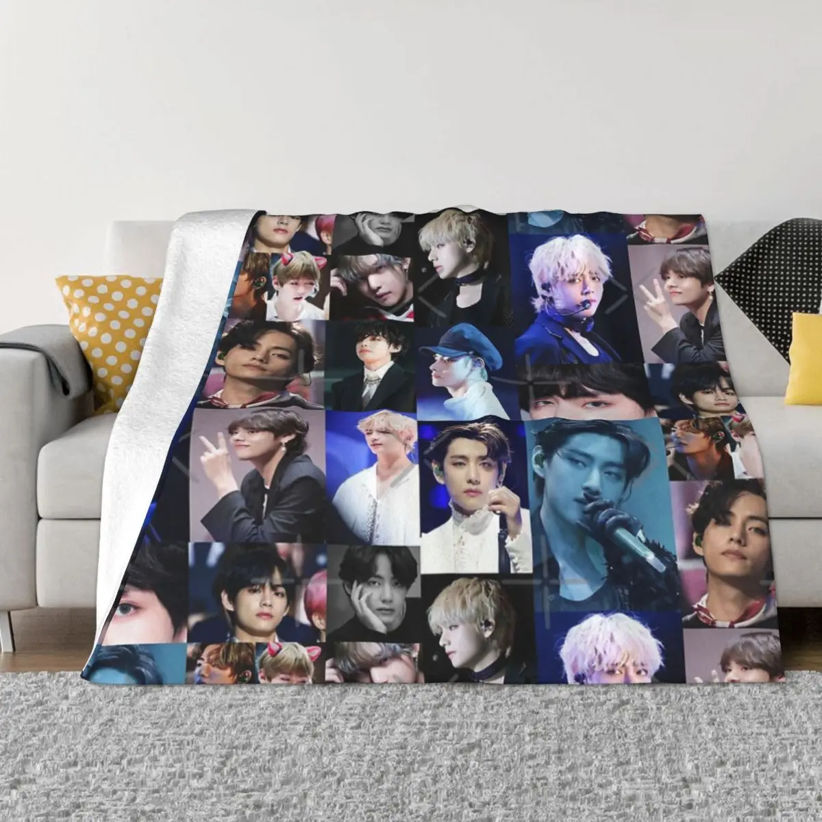 Плюшевые одеяла Kim Taehyung пледы