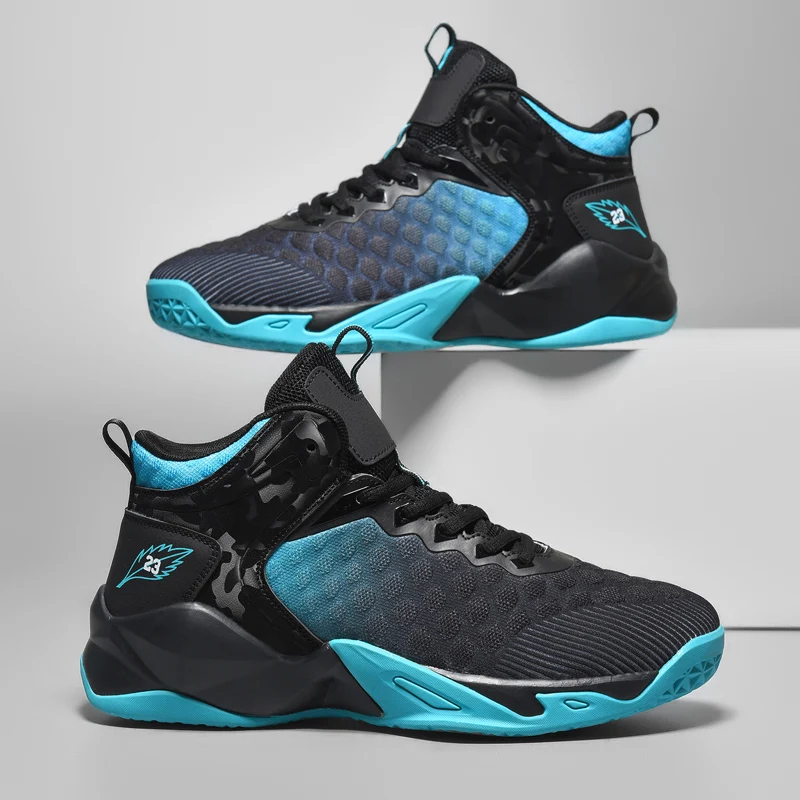 Men's Large Size Basketball Shoes Sneakers Boys Basket High Top Anti-slip Breathable Outdoor Sports Shoes Female Coach Summer