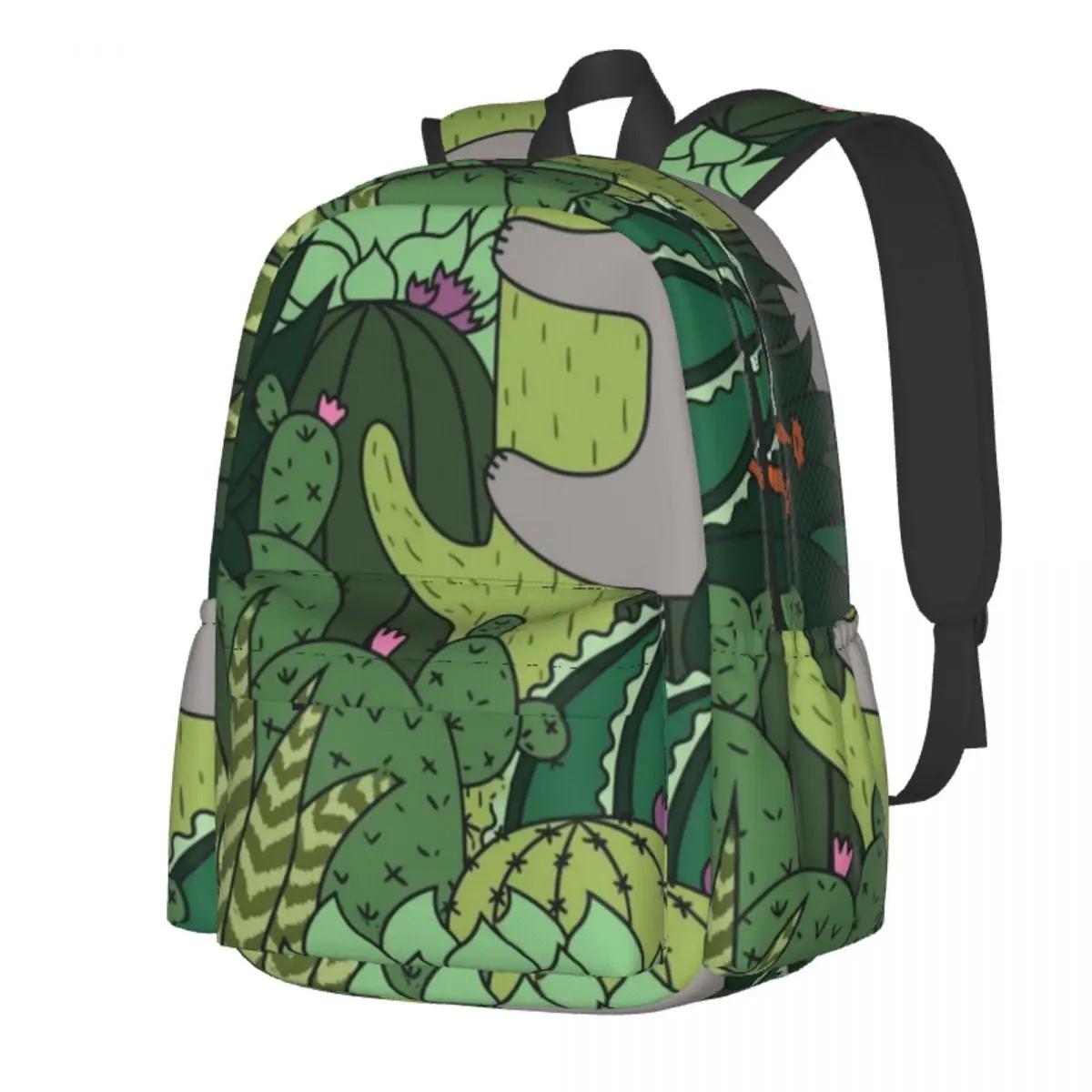 

Cactus Sloth Backpack House Plant Kawaii Backpacks Boy Workout Lightweight High School Bags High Quality Rucksack
