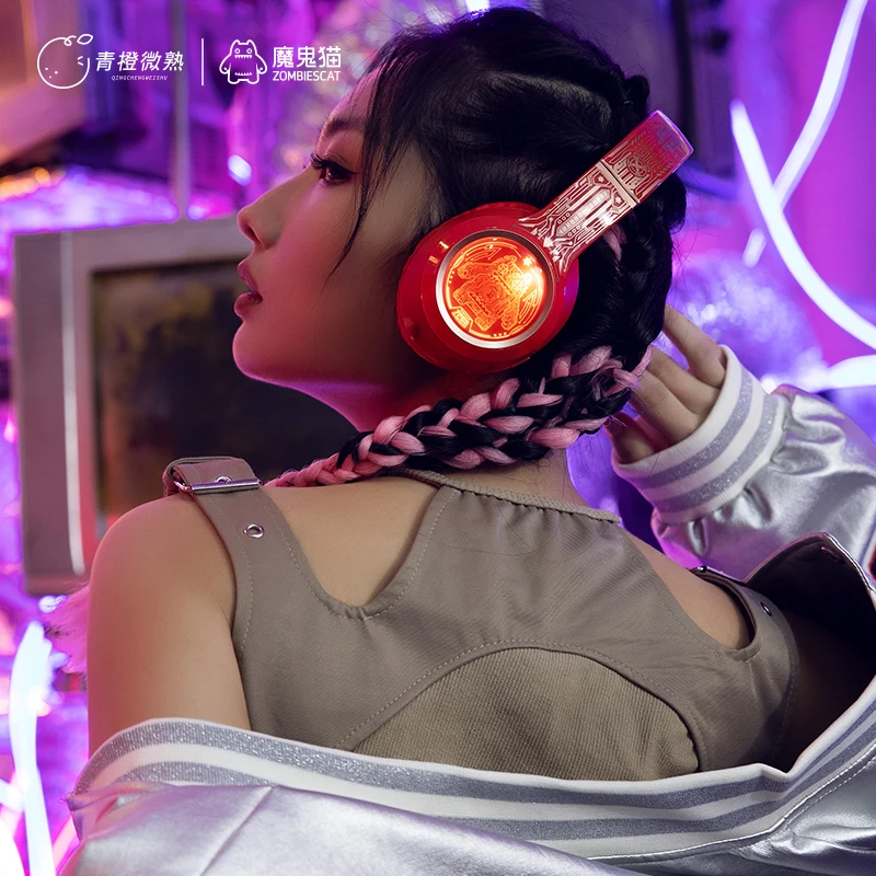 Наушники ZOMBIESCAT Bluetooth-наушники полноразмерные протеиновые кожаные наушники