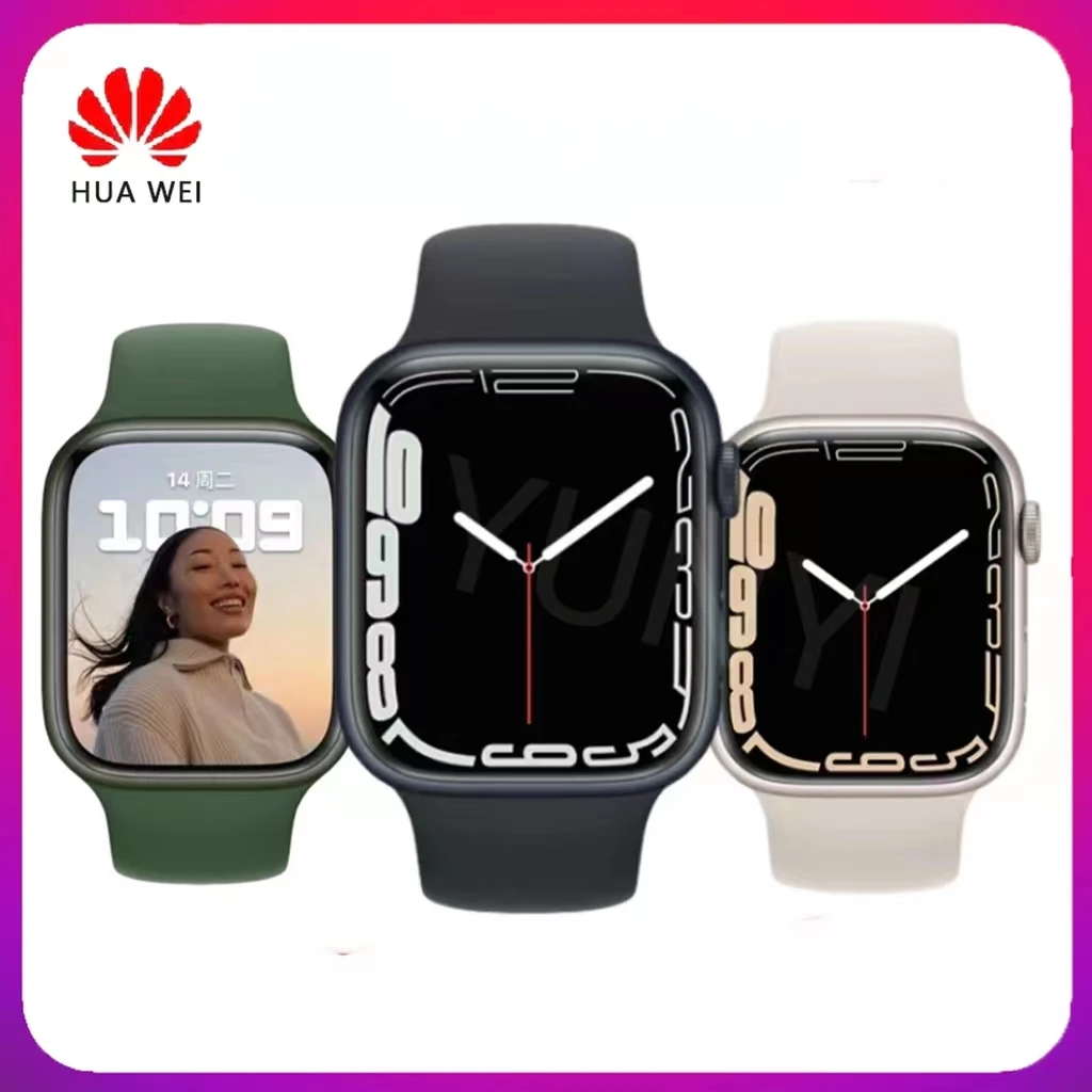 

Huawei Smart Watch New i8 Pro Max Bluetooth Call Blood Pressure And Heart Rate Detection Nfc Alarm Clock Sports Smart Watch
