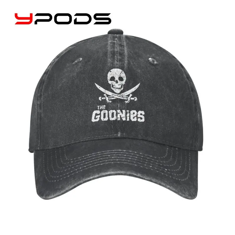 

Classic Cotton The Goonies Distressed Art Motorcycle Baseball Cap For Men Women Breathable Movie Film Dad Hat Sun Protection
