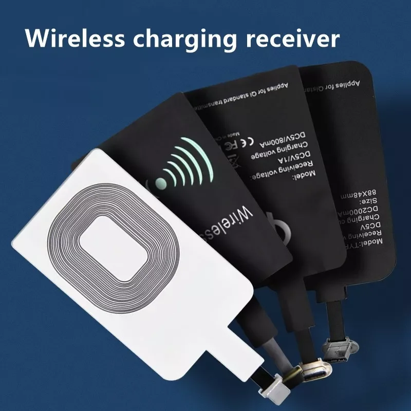 

Wireless Charging Receiver Micro USB Type C Fast Wireless Charger Adapter