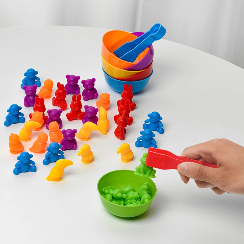 Красочные Математические Игрушки Монтессори С Подсчетом Сортировкой Цветов