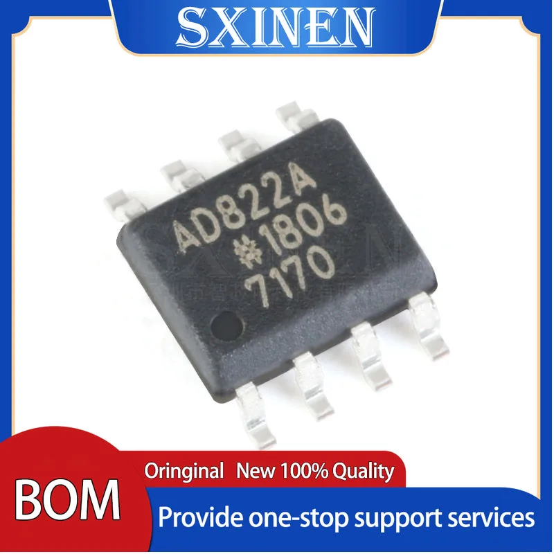 

10PCS Original Product AD822ARZ-REEL7 SOIC-8 Rail-to-rail FET Input Operational Amplifier Single Power Supply