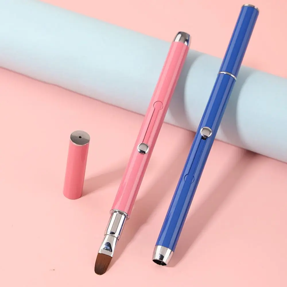 Выдвижная двуглавая кисть для губ одиночная портативная помады