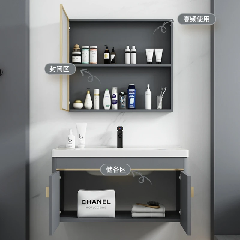 Угловой шкаф для хранения мебель туалета раковины ванной комнаты