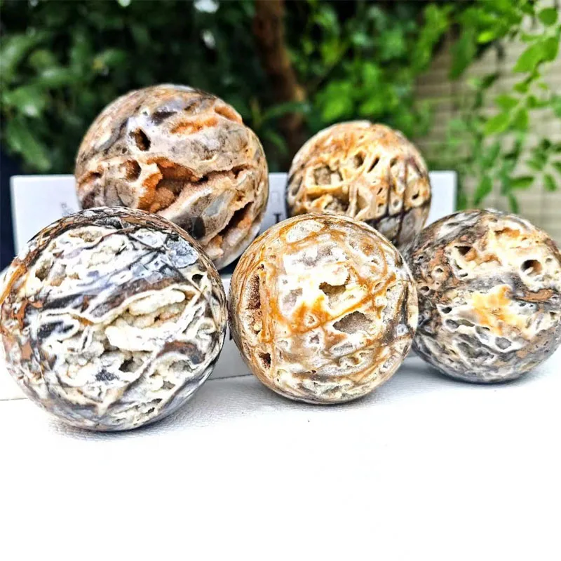 900 г смешанный сфералит жеода каменный шар гадальная сфера без подставки