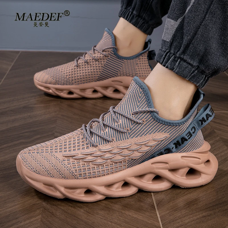 MAEDEF Shoes Men Non-Slip Male Sneakers Outdoor Sport Walking Jogging Shoe for Shock-Absorbing Sneaker Man Vulcanize