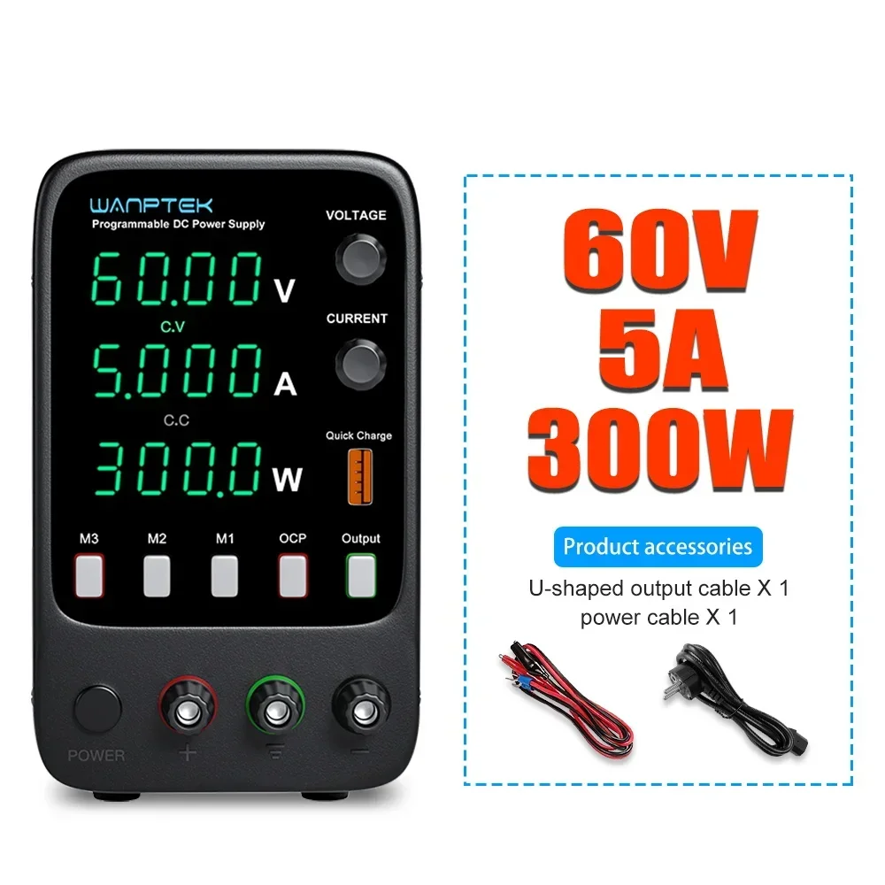 

Регулируемый лабораторный источник питания WANPTEK DPS3010U 30В 10А 60В 5А