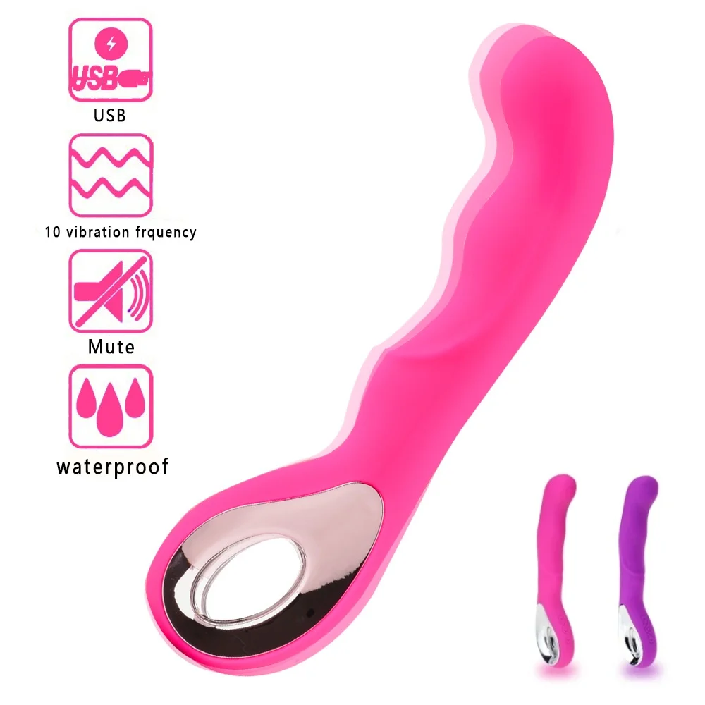 10 скоростей AV Wand Вибраторы для точки G USB Аккумуляторный водонепроницаемый