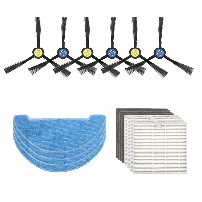 

Robot Vacuum Cleaner HEPA Filter Side Brush Mop Cloth, For Ilife V8 V8S X750 A7 X800 X785 V80 Robot Vacuum Cleaner