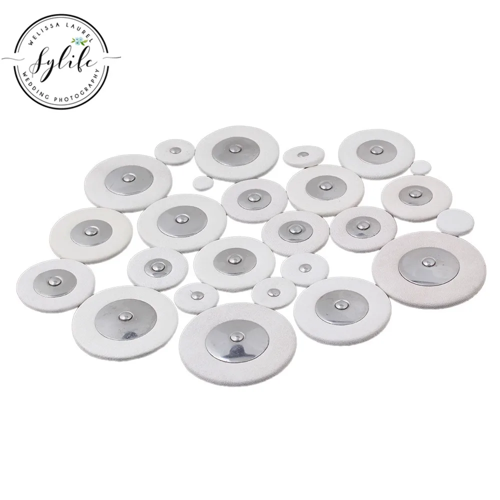 

white 25PCS Sax Leather Pads For Tenor Saxophone