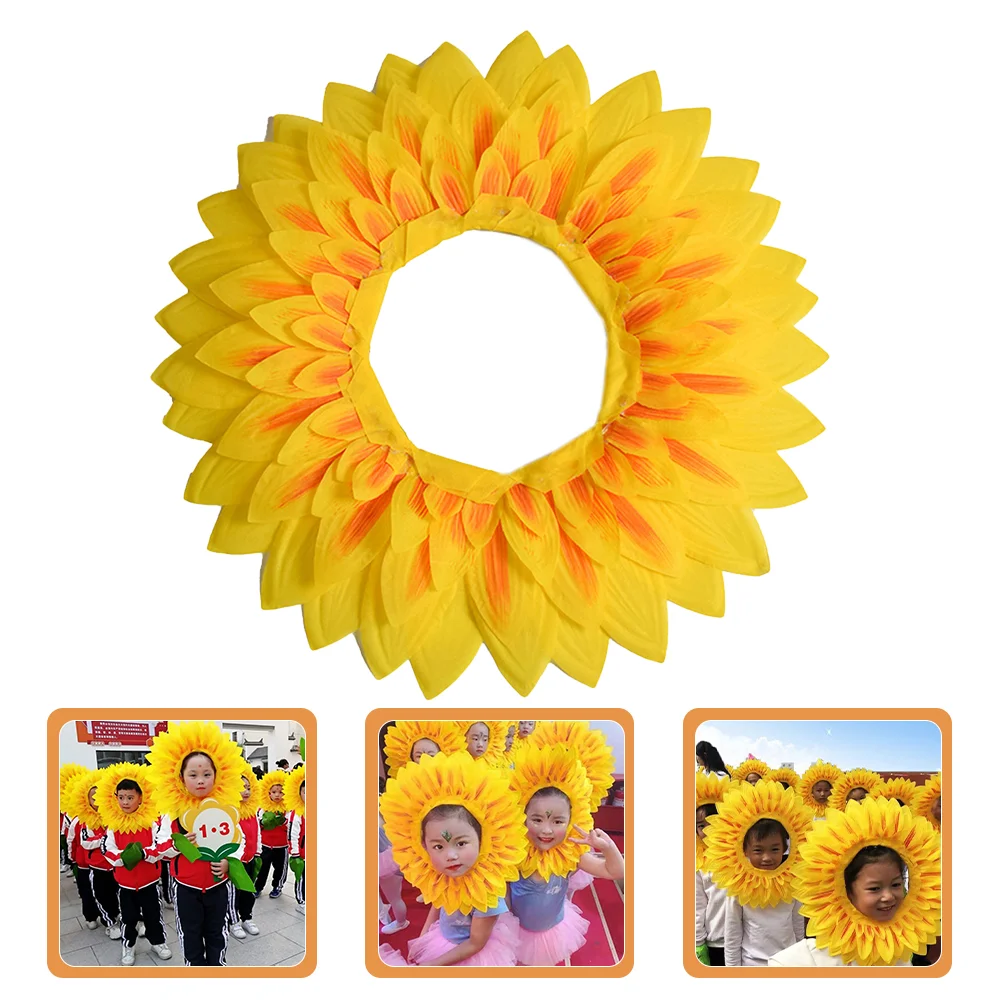 

Funny Sunflower Headgear Performance Costume Prop for Dance Party Festival Kids Party