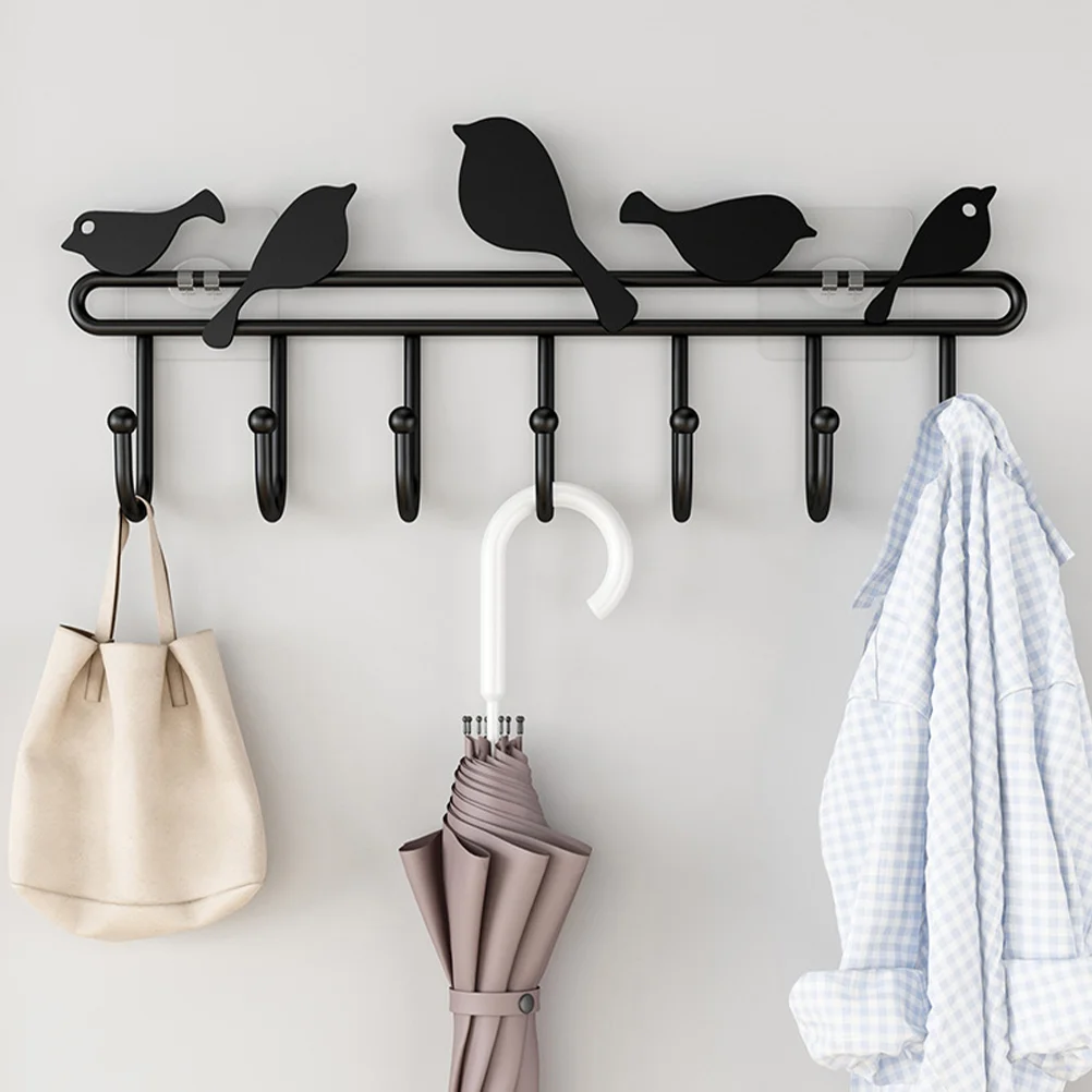 

Hook Hanger Coat Rack Wall Mount For Clothes Holder Metal Coats Garment Racks 7-Hooks