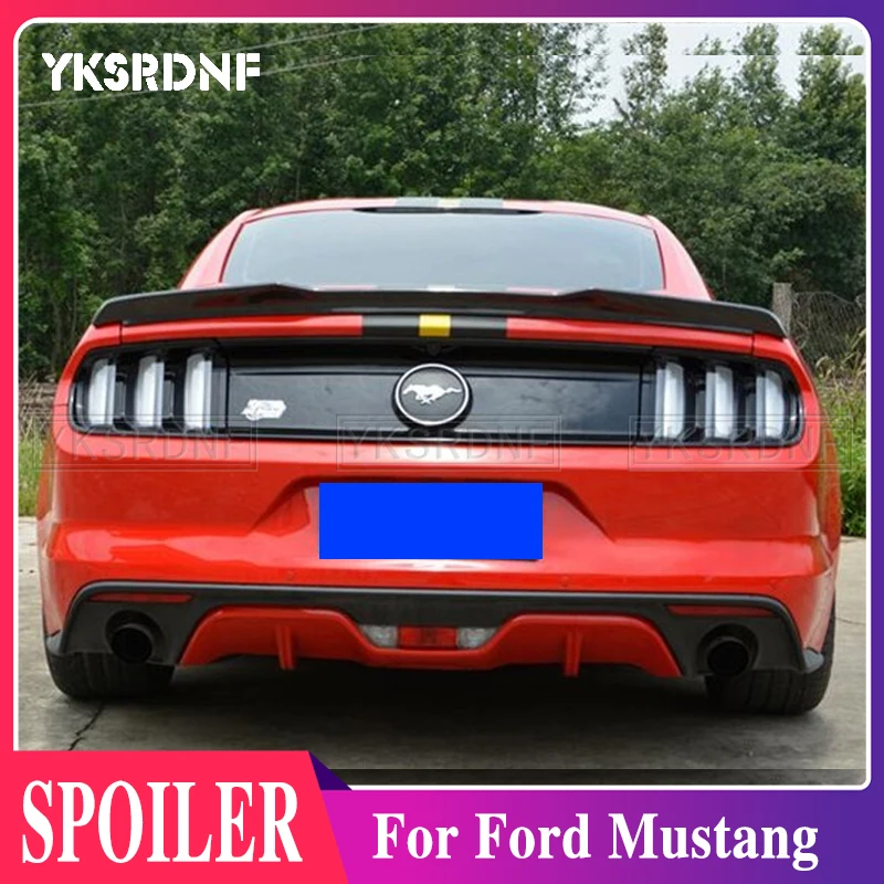 Mustang high quality ABS primer spoiler auto styling For Ford Mustang 2015 2016 2017 rear trunk wing spoiler