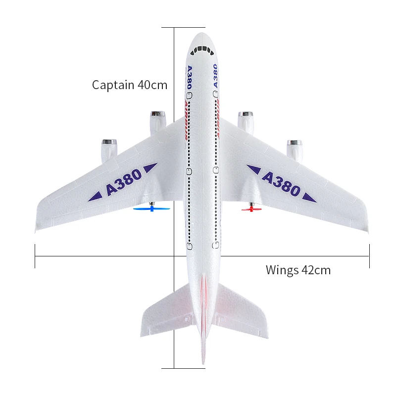 A380 Airliner RC самолет с фиксированным крылом дистанционное управление модель