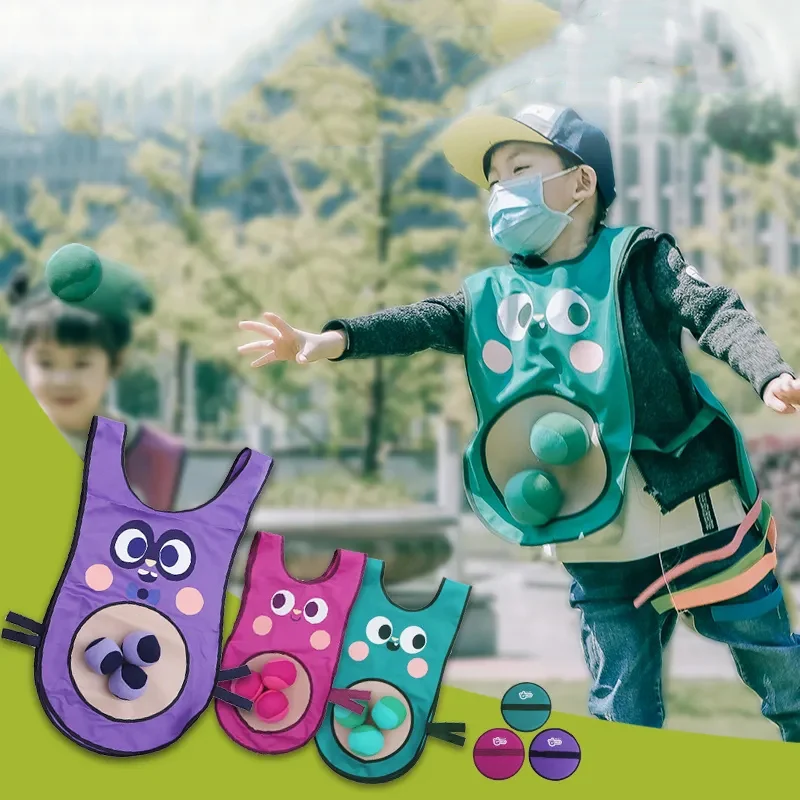 

Детский стильный жилет, жилет из Джерси, жилет для игр, жилет с липкими мячиками, игрушки для бросания, Детская Спортивная игрушка