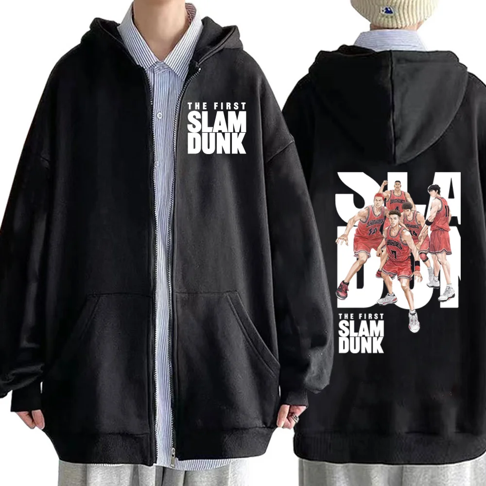 

Slam Dunk Zipper Sweatsirts Zip Up die Anime dies Unisex ip op Streetwear Clotes Pullover
