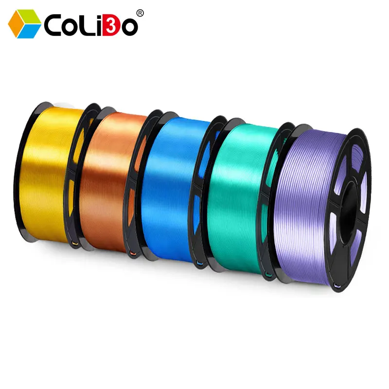 

CoLiDo SILK PLA Filament 1.75mm, 5KG PLA Plus SILK Filament, High Toughness 3D Printer Filament For FDM 3D Printer