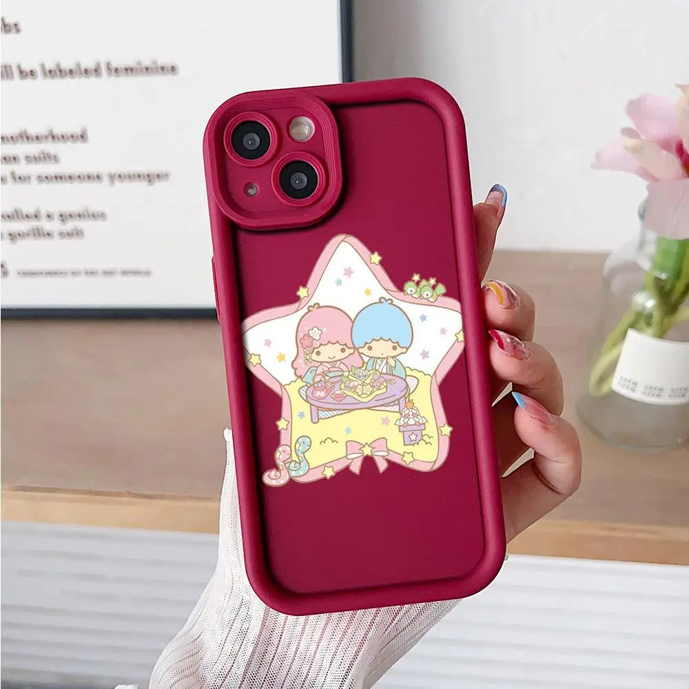 Мягкий чехол Wine Red для Huawei Y9S Y9 Prime P Smart Y7A Honor Magic 5 X9 X7 X30 8X 9X Pro Защитный ZB17 Little Twin Stars