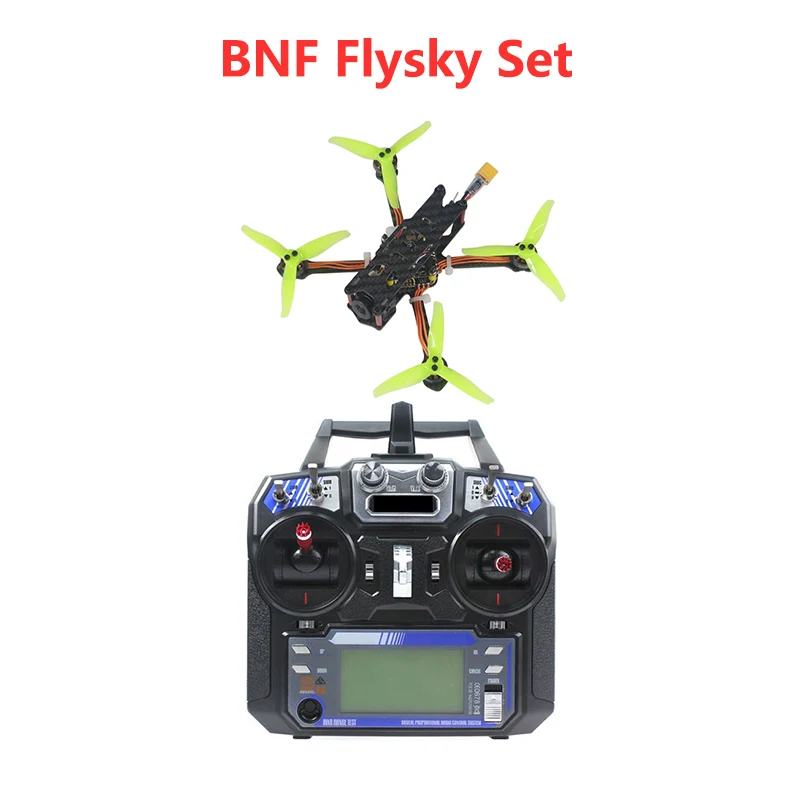 

BNF T140 3-дюймовый FPV RC квадрокоптер Flysky FS-i6 Пульт дистанционного управления GHF411AIO-BMI 40A Контроллер полета 5.8G 40ch 300mw OpenVTX