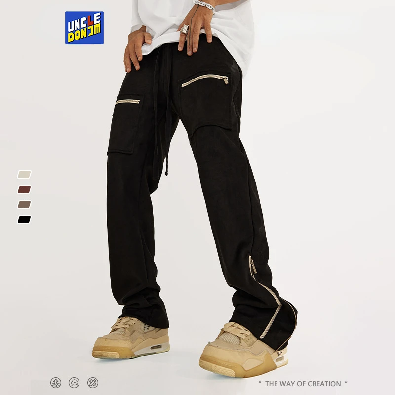 

Zippers Cargo Pants Vintage Flare Pants Men Casual Pants Trousers Y2k Clothes For Men Pants