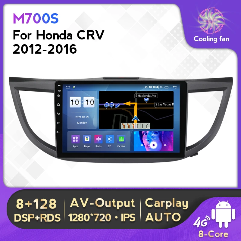 

2Din Android 12 8Core 8+128G Car Radio For Honda CR-V 4 CRV RM RE 2012-2016 Carplay Auto WIFI BT DSP Car Multimedia Video Player