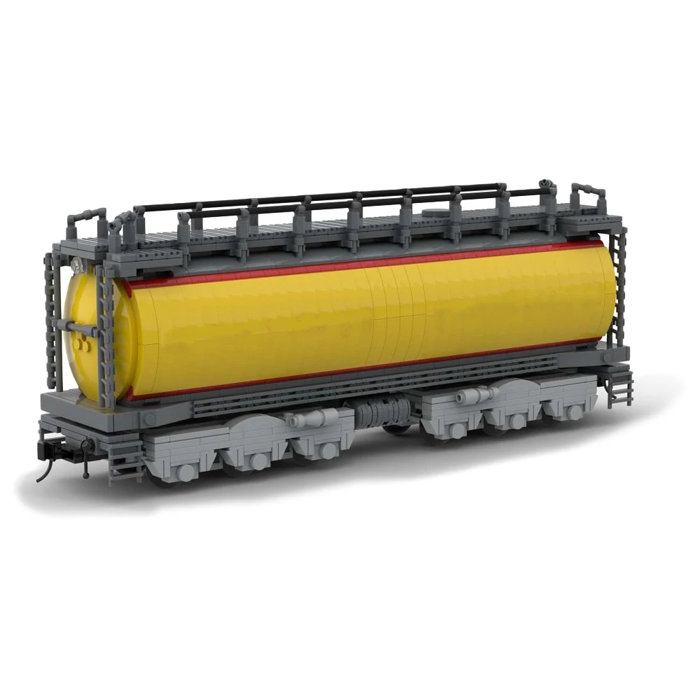 

Модель танкера MOC Union Pacific GTEL 8500, набор строительных блоков для железнодорожного трека, поезд Alco RS-2 1:38, кирпич для грузового поезда, подарок на...