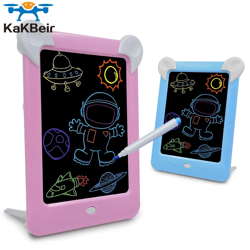 

Drawing Handwriting Pad 3D Magic Drawing Pad LED Writing Board Luminous Drawing Board Children's Puzzle Brain Development Toy