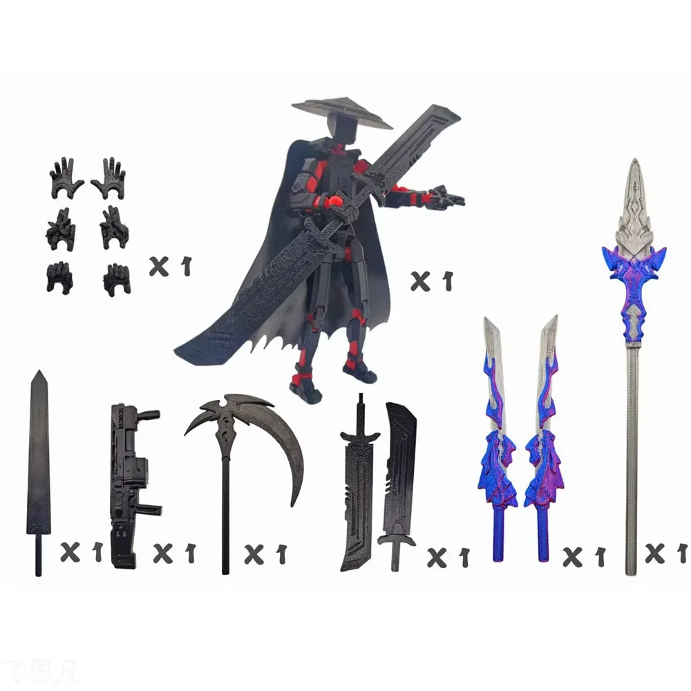 Подвижная фигурка Death/Swordsman/Wukong Lucky 13 Titan экшн-фигурки T13 многошарнирная Nova манекен