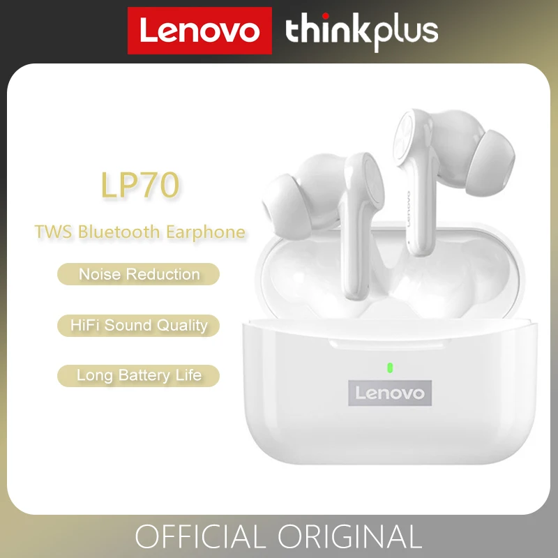 

TWS-наушники Lenovo LP70 с шумоподавлением и поддержкой Bluetooth 5,2