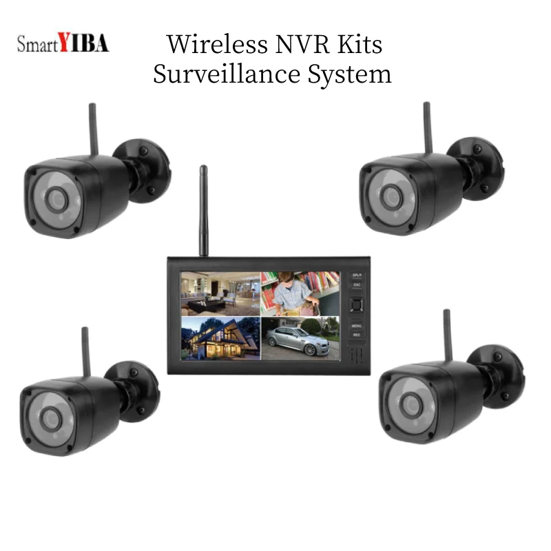 Dvr Kits Cctv System Nvr Set Security 720p Wireless Cameras