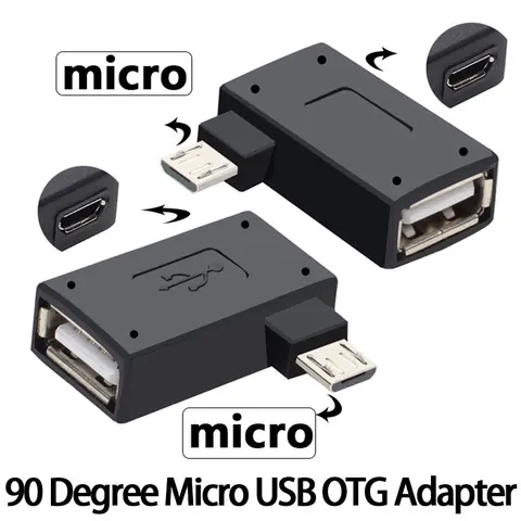 JCD 90-градусный адаптер Micro USB OTG
