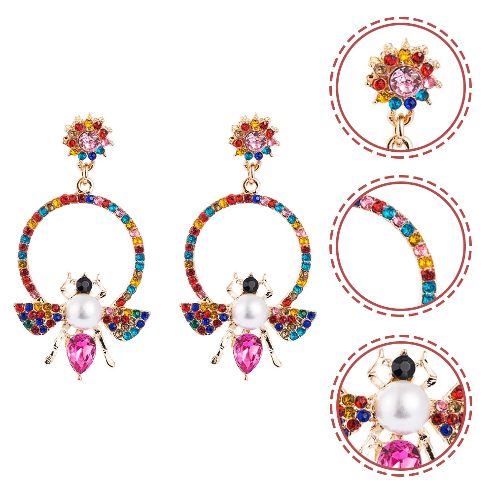 

Earrings Womenearjewelry Dangle Drop Girls Rhinestones Trendy Stylish Decor Dangler Gift Accessory Personalized Fashion