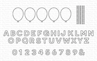 balloon alphabet numbers 2022 new metal cutting dies diy scrapbooking paper craft handmade album card punch embossing template