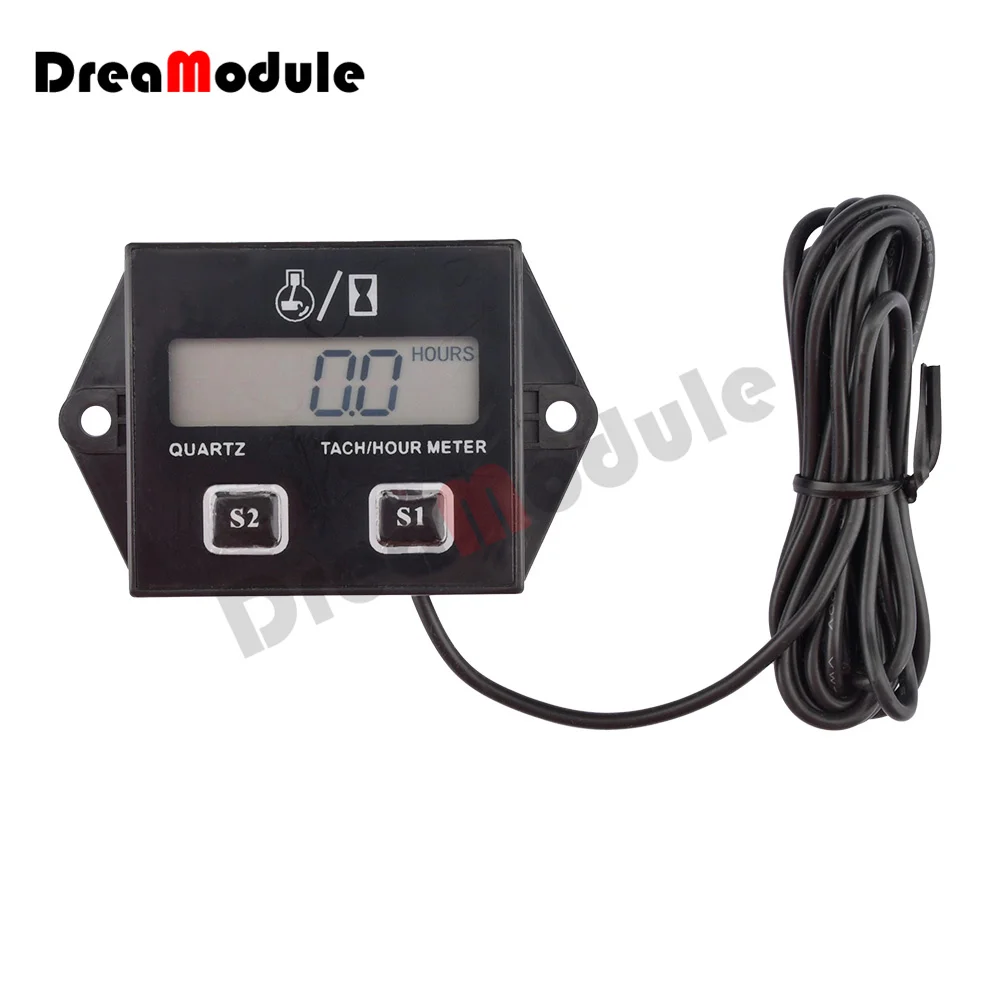 

Тахометр 3 в с ЖК-дисплеем, таймер, цифровой дисплей, 2/4 тактный индукционный аккумулятор бензинового двигателя