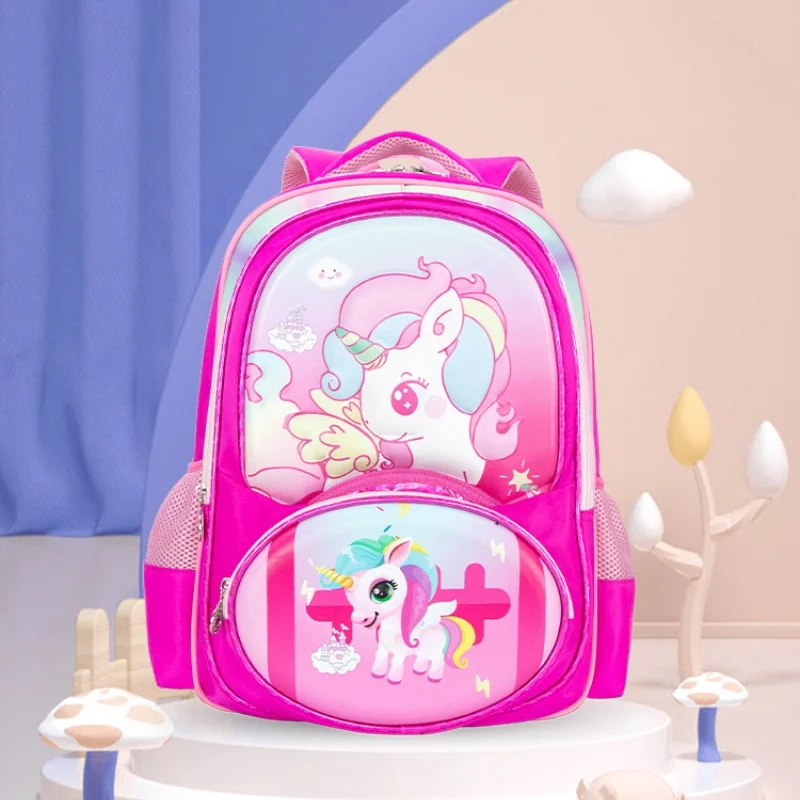 3D Unicorn Fashion Children Anime Backpacks New Girls Princess Primary School Students Cartoon Large Capacity Schoolbags Hot