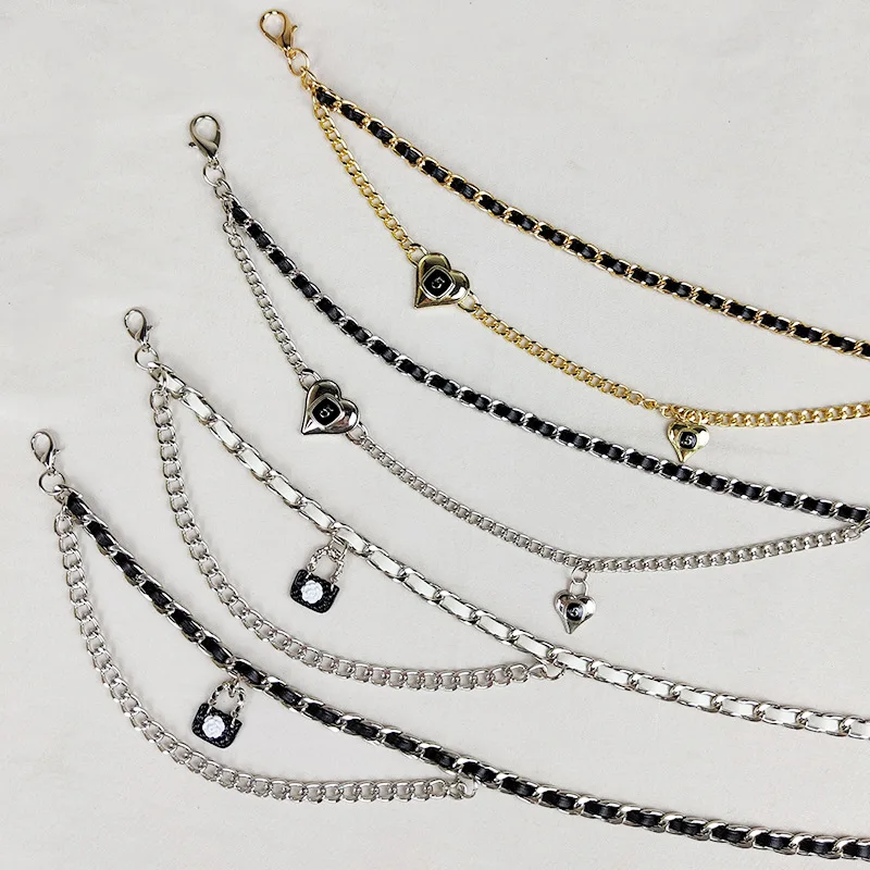 Light Luxury Woven Chain Love No.5 Waist Chain Decoration Belt Accessories