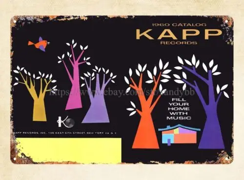 Винтажные жестяные вывески оптовая продажа Каталог 1960 Kapp