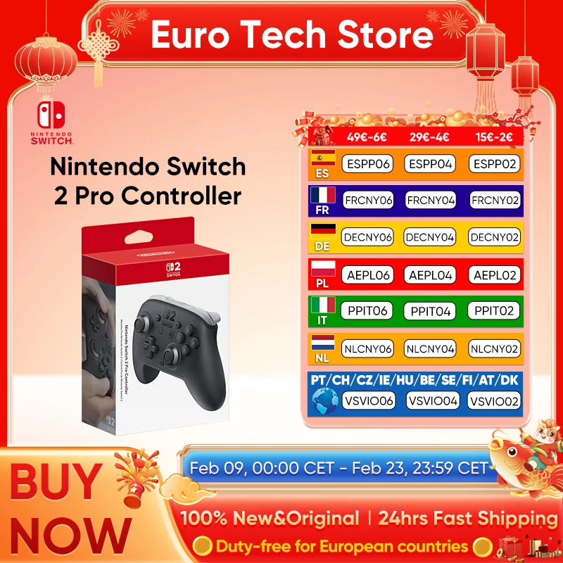 Controlador Pro inalámbrico para Nintendo Switch 2, botones GL/GR