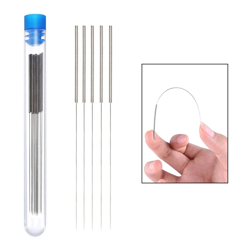 

5 шт., иглы для чистки сопла, 0,15 ММ, 0,4 мм