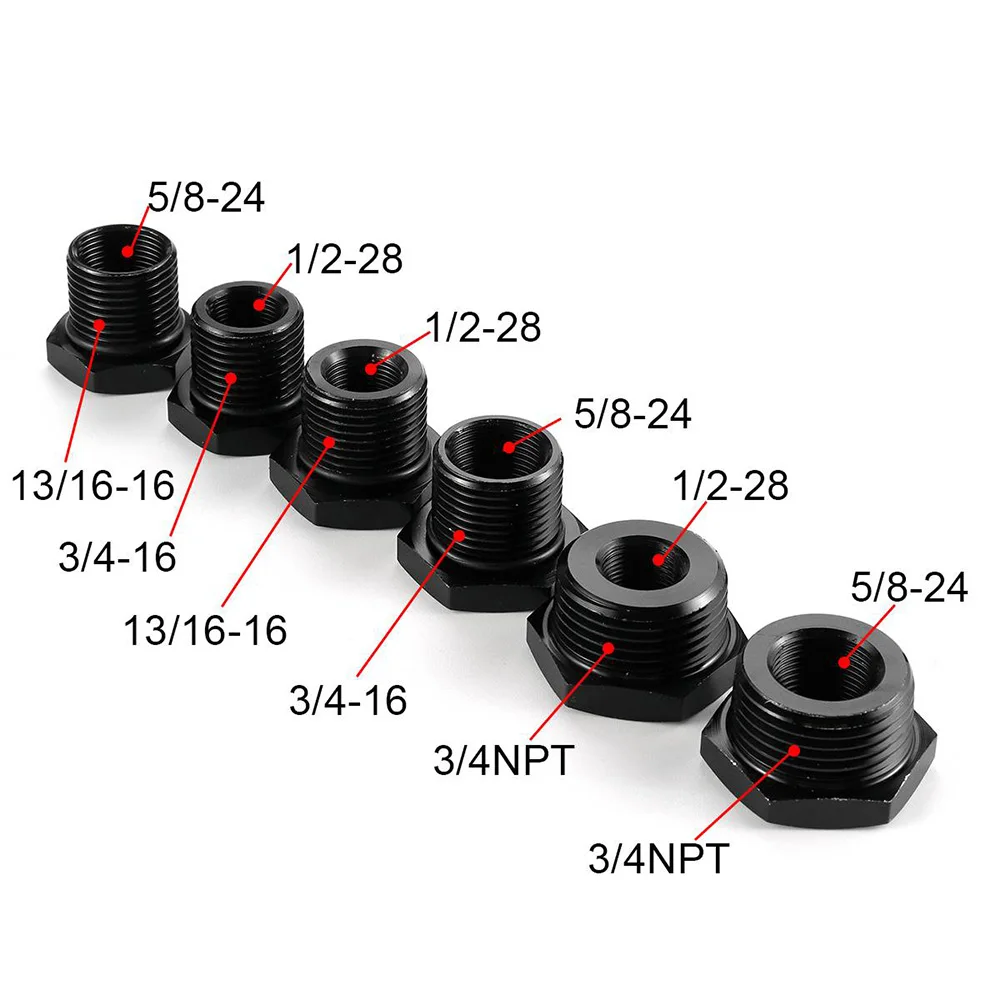 Filter Adapter 5/8-24 1/2 28 To 13/16-16 3/4-16 3/4 Npt Threaded For Stp S3600 Fram Ph33600 Napa 4003 Wix 24003