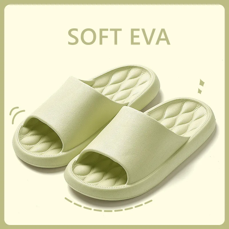 

New Fashion Design Home Slippers Men Women Indoor Summer Non-Slip Shoes Couples Soft Beach Sandals Bathroom Flat Flip Flops