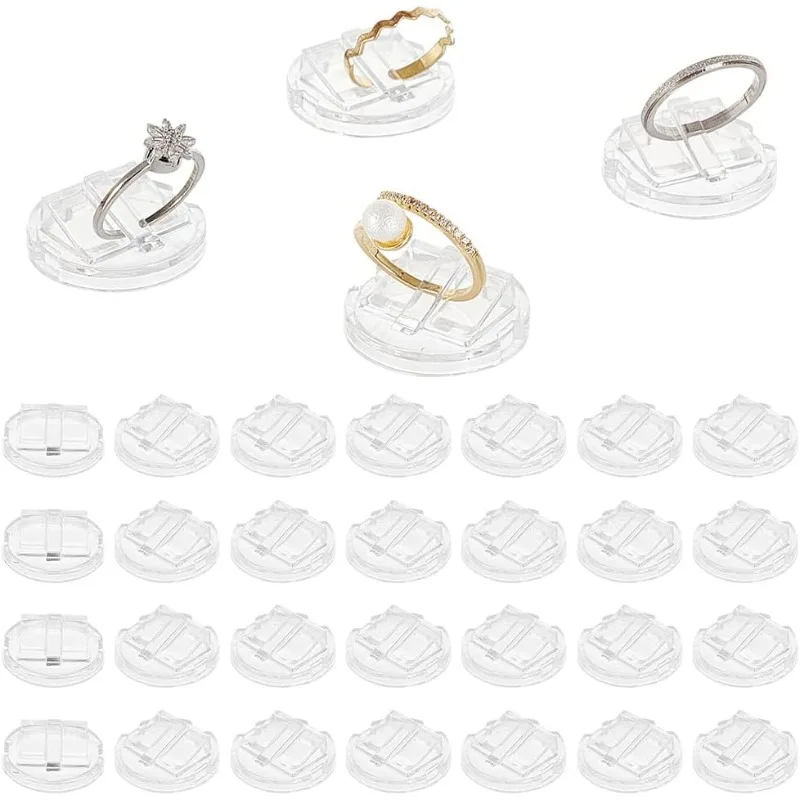 30 шт. акриловые держатели для колец хранения ювелирных изделий