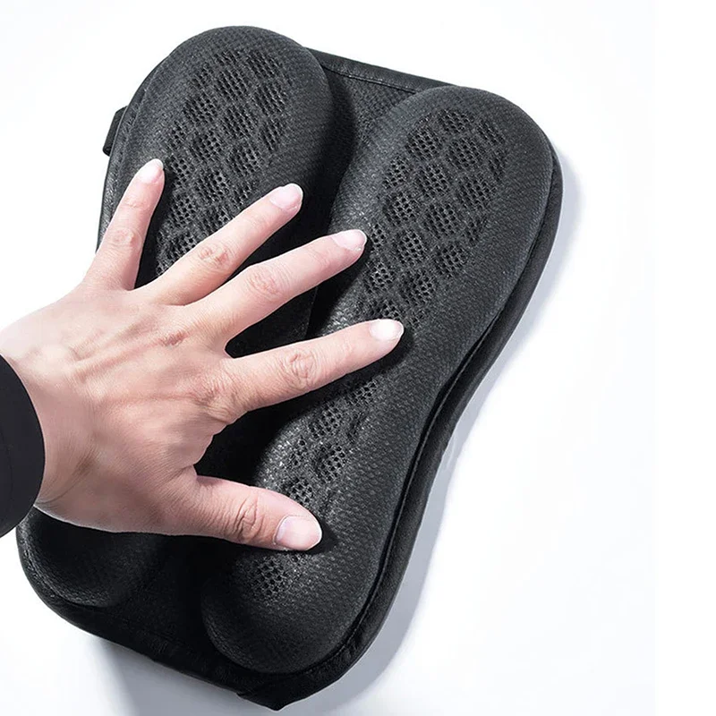 

Motorcycle Gel Seat Cushion 3D Honeycomb Structure Shock Absorption & Breathable Foldable Motorcycle Gel Seat Pad For Long Rides