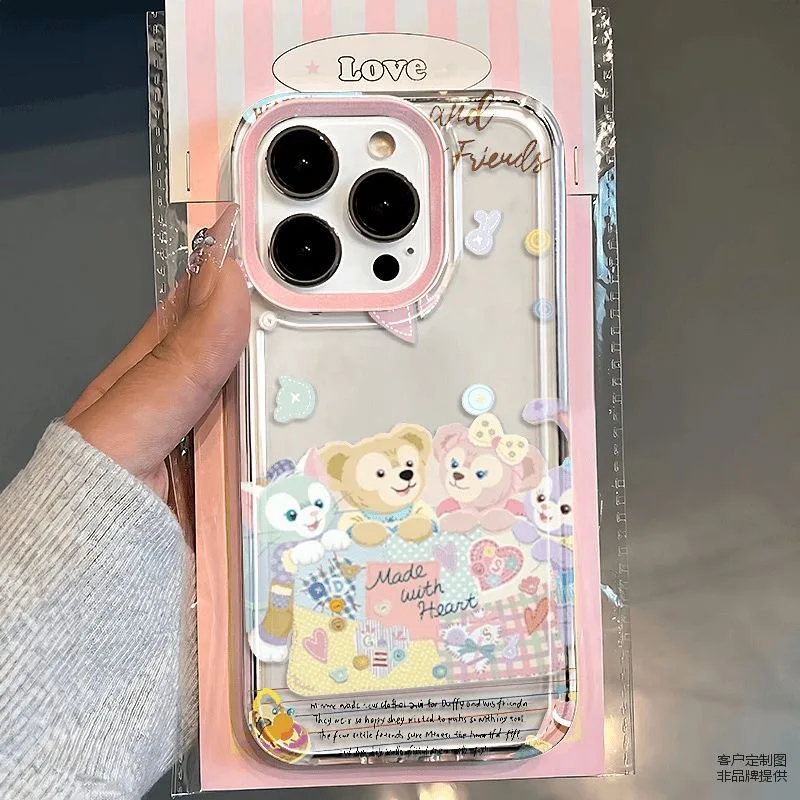 Чехол для телефона Disneys StellaLou Happy Cartoon Clear Space Samsung S10 S20 S21 S22 S23 S24 Fe Plus Ultra A35 A20 Note10 20 4G5G